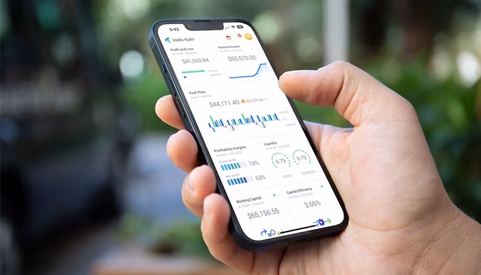 Financial dashboard mobile