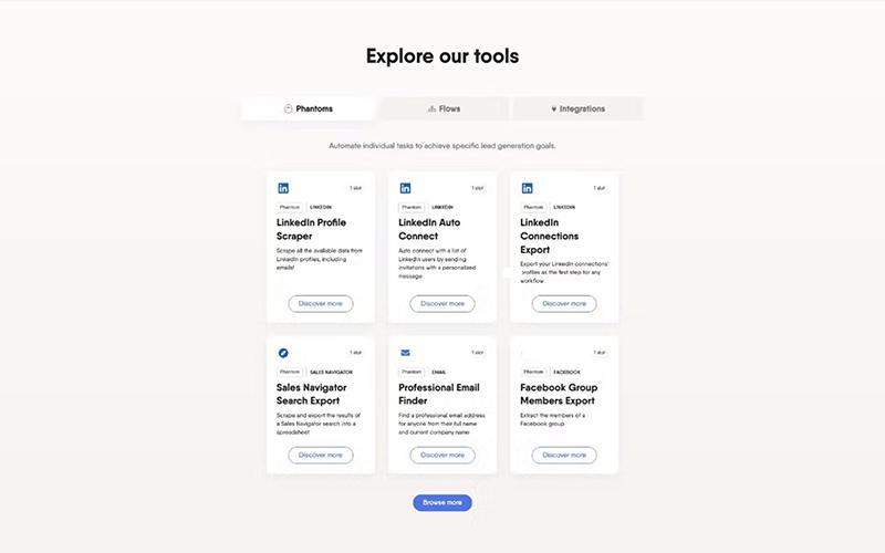 Find Phantoms Flows Integrations