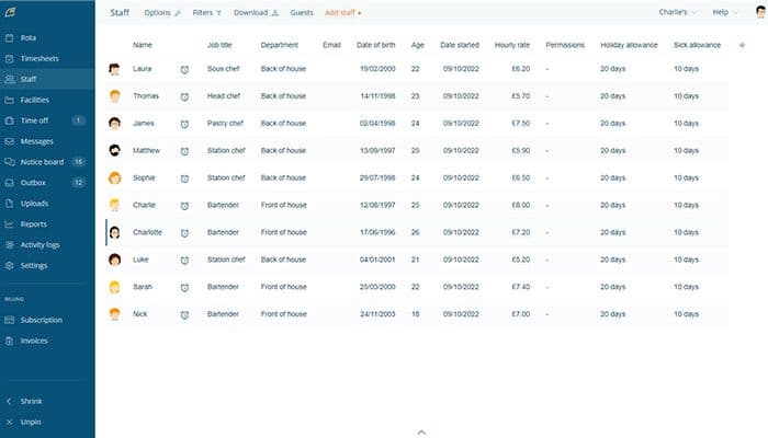 Employee Contact List