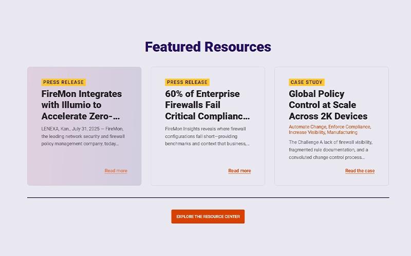 FireMon Featured Resources