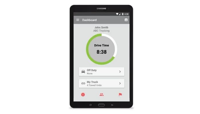 Fleet routing Driver dashboard