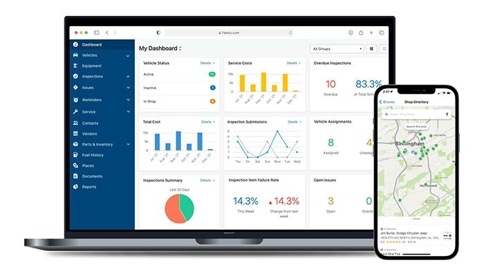 Fleetio Homepage Dashboard