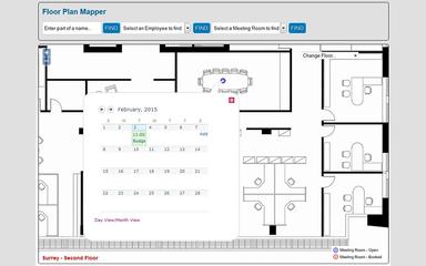 Floor Plan Mapper Monthly Events View