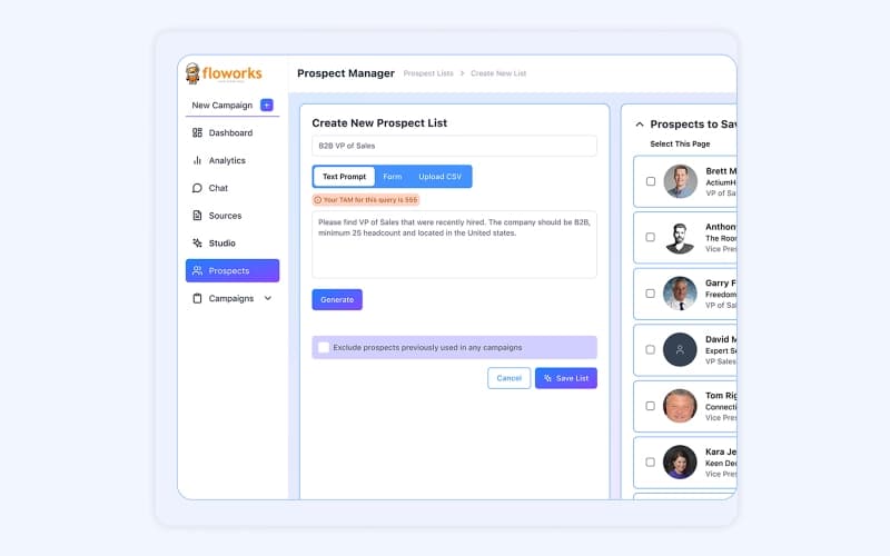 Floworks Prospect Manager