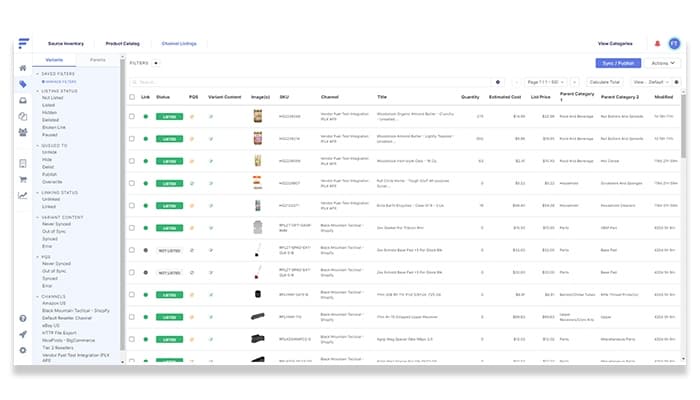 Flxpoint Product Catalog Listings