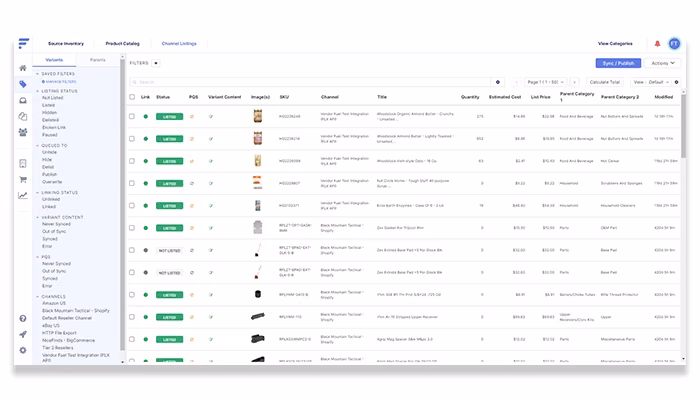 Flxpoint Product Catalog Listings