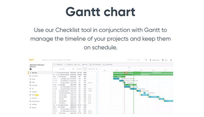 Fonn Fonn Construction Gantt charts for managing timelines and schedules