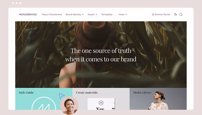 Frontify software Brand-portal