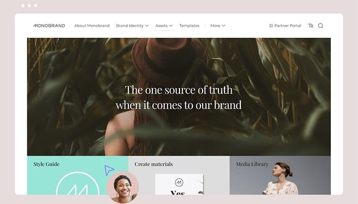 Frontify software Brand-portal