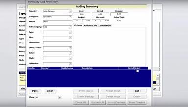 Furniture Wizard adding inventory