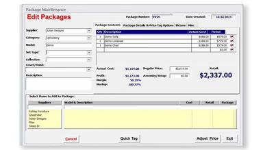 Furniture Wizard package maintenance