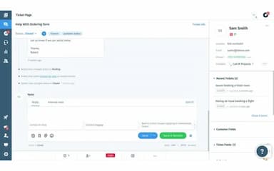 Wix Answers Ticket page