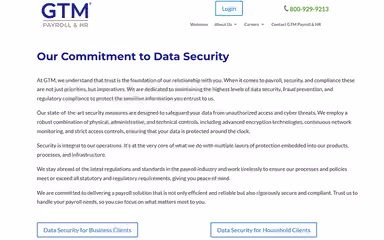 GTM Payroll Services Data Security