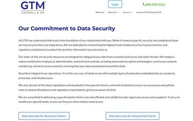 GTM Payroll Services Data Security