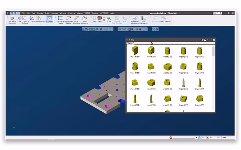 GibbsCAM Tools Base Frame