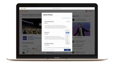 Givebutter Software Sell tickets to events