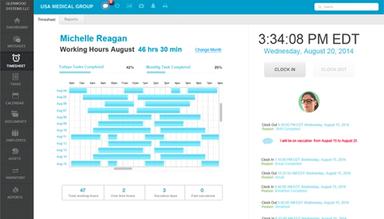GlaceEMR TimeSheet