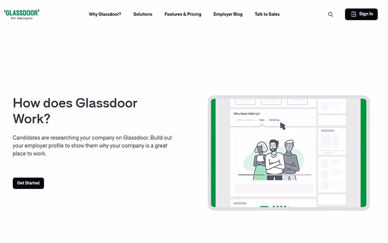 Glassdoor Homepage