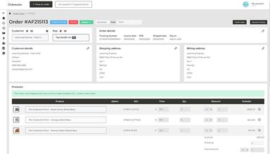 GlobeTrader back-end order entry