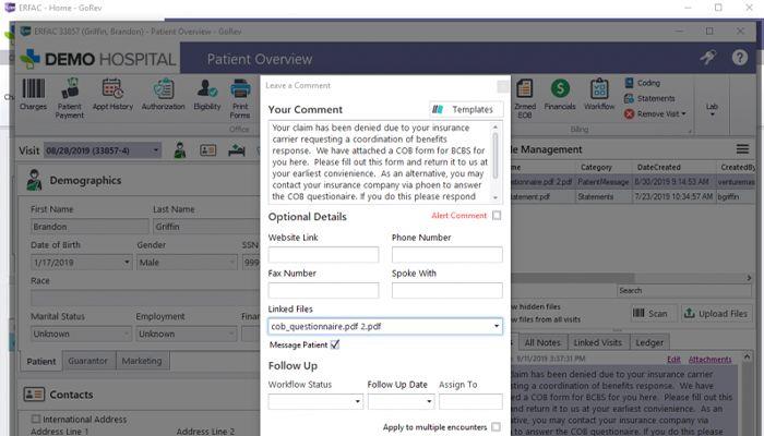 GoRev patient communication