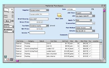 Goldenseal Material Purchases