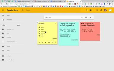 Google Keep List