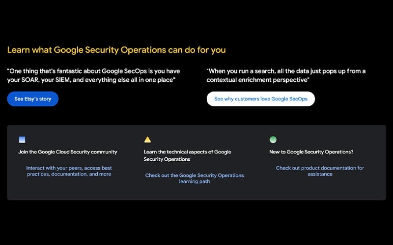 Google SecOps Security Opertions