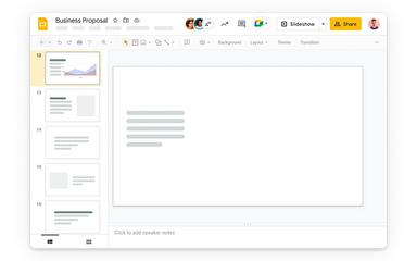 Google Slides custom template