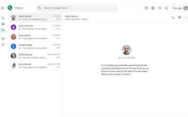 Google Voice Messages