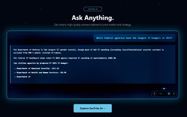 GovTribe Ask Anything