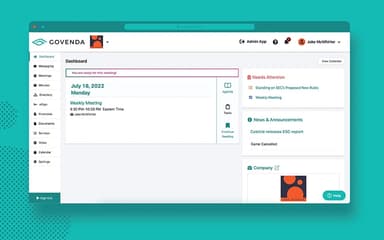 Govenda Member Dashboard