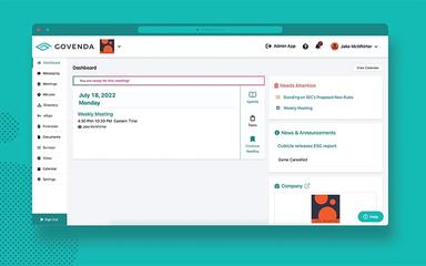 Govenda Member Dashboard