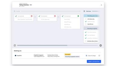 Graphite Connect High visibility workflows enable team members and stakeholders to easily track project progress