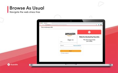 Guardio Website Blockage