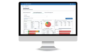 HSI LMS dashboard iMac