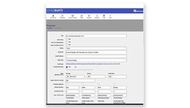 HVACBizPro Proposal Generation