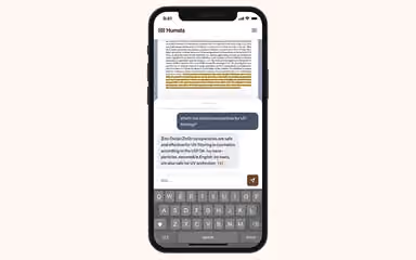 Humata AI Ask Anything Mobile View