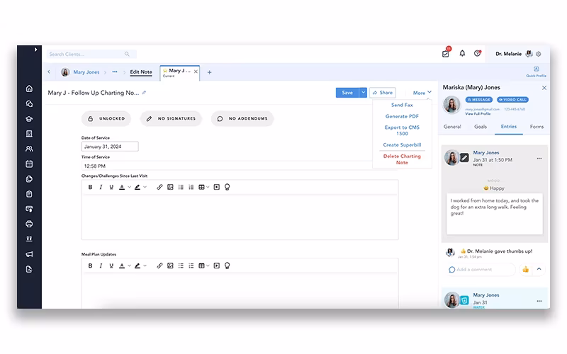 Healthie Dashboard