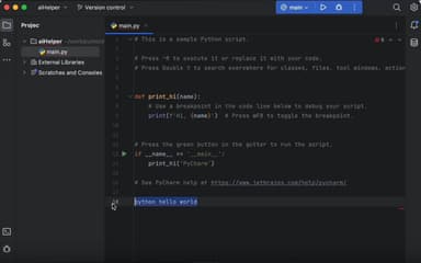 Helper Coding in Python