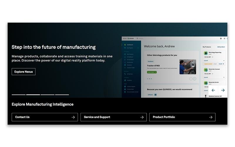 Hexagon Manufacturing Intelligence Front Page