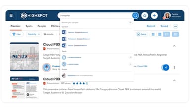 Highspot AI and Semantic Search
