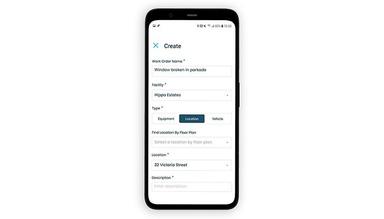 Hippo CMMS create new work order