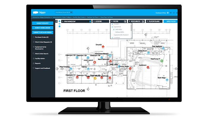 Hippo CMMS view floor plan