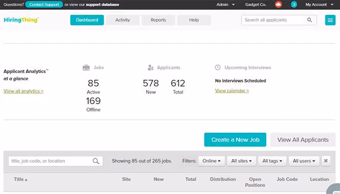 HiringThing Dashboard