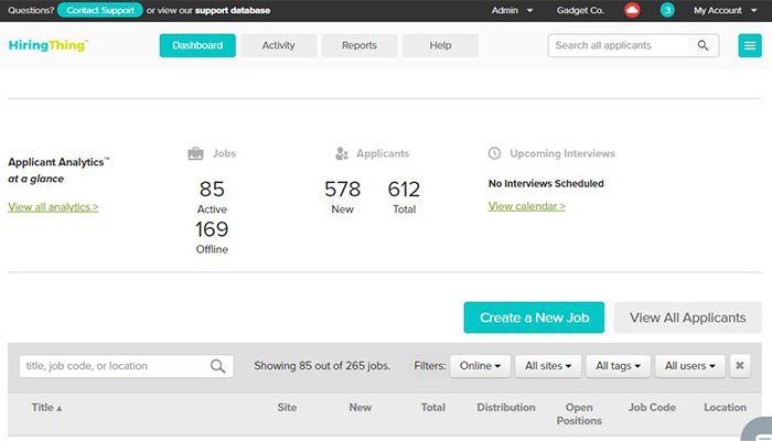 HiringThing Dashboard