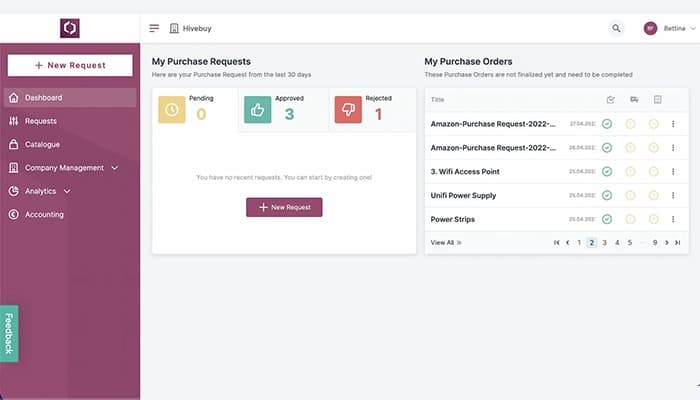 Hivebuy Dashboard