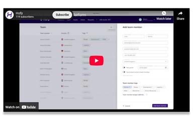 Hofy Demo Video