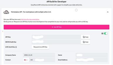 How to Get Easy Parcel API Key