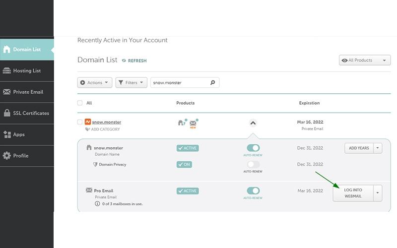 Namecheap Email Log Into Webmail