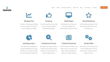 Hydrate Marketing Services List